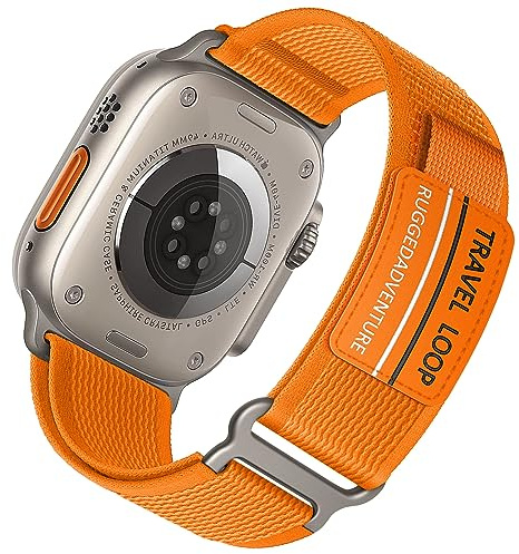 Trail Loop para Apple Watch Correa Ultra 3/2 49mm 46mm 45mm 44mm 42mm 40mm 41mm 38mm iWatch Correa Mujer/Hombre,Pulsera Nylon Deportiva con Velcro para Apple Watch SE 3/2nd Series 11 10 9 8 7 6 5 4 3