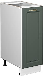 Vicco Apothekerschrank Fame-Line, Grün-Gold Landhaus/Weiß, 30 cm, AP Anthrazit