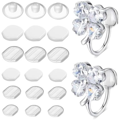 SEWOART 60stücke Silikon Ohrring-polster Für Ohrringe Rutschfeste Ohrclip-verschlüsse Ohrring-kissen-pads Kompatibel Mit Verschiedenen Ohrclips