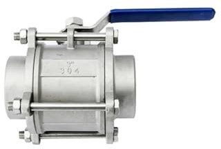 3 zoll DN80 Edelstahl Gewinde Drei-stück Kugelhahn DN80 Hohe Temperatur Kugelhahn 1Pcs(SS304)
