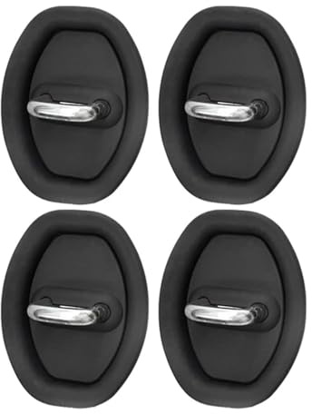 NBVGFGDF 4 Pcs Car Silicone Door Latch Protective, for Mercedes Benz AMG W176 W177 W205 W212 W213 W221 Shock Absorber Cushion Thickened Car Door Lock Protective Cover Vehicle Latch Pad,A