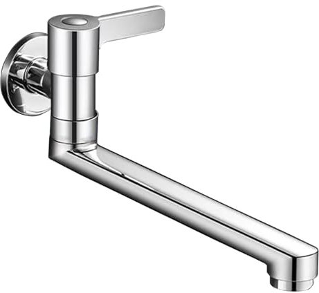 SXWYLZ Rubinetto A Muro Lavello Cucina Ottone Monocomando Acqua Fredda A Parete In Ottone Rubinetti Dell'Acqua Fredda Rubinetto Lavatoio Lavanderia A Muro