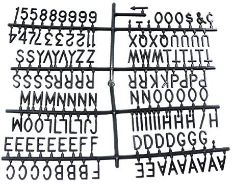 SHOWERORO Buchstabentafel Aus Kunststoff Nachrichtentafel Umwandelbare Buchstabentafel Für Büro Klassenzimmer Café