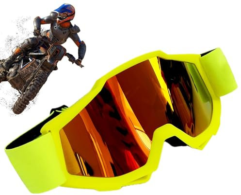 Lunettes de casque, lunettes Dirtbike,Lunettes de sport antidérapantes pour VTT | Protection oculaire anti-buée et anti-rayures, rembourrage de lunettes de moto pour hommes et femmes, cyclisme en plei