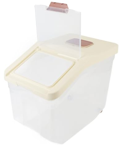 NOENNULL Reisspender, große Aufbewahrungsbehälter für Müsli, trockene Lebensmittel, mit Becher, Haushalt für Küche, Speisekammer, Organisation (25 kg)