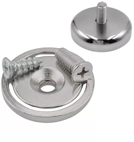 STRONG MAGNETS Neodym POT-Magnet - 32 mm - 8 Stück Extra stark, hält bis 35kg - Industrielle Anwendung, Werkstatt oder Büro – Magnet zum Schrauben