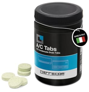ERRECOM A/C Tabs – 40 Tablets |HVAC Condensate Pan & Drain Line Treatment, Prevents Clogs and Water Overflow, Long-Lasting AC Maintenance Tablets, One tablet lasts up to 4 weeks
