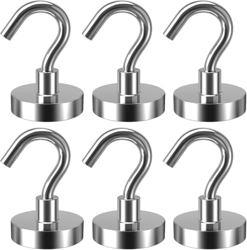geo-Versand6 x geocaching neodym-krokar 32 mm 34 kg extremt starka verktyg hängande magnet