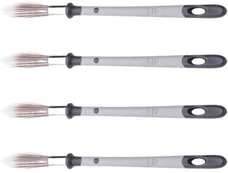 Lot de 4 pinceaux d'angle pour une bordure sans couture sur les murs et les meubles, pinceaux pratiques pour un usage quotidien