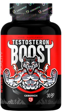 Gélules TESTOSTERON BOOST | Complément Alimentaire Pour Homme avec Maca, L-arginine, Ginseng, Serenoa Repens, Vitamine C, Vitamine B3, Vitamine E, Zinc et Sélénium | 30 gélules