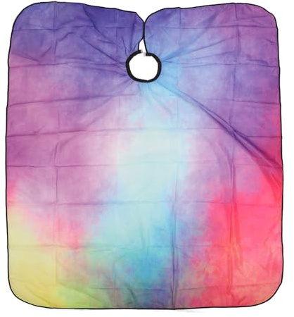 Capa de peluquero profesional, impermeable, resistente a las manchas, delantal de peluquería, hebilla ajustable para el cuello, para estilistas, adultos, fibra de poliéster,