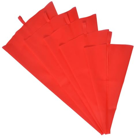 FIXOSHEE 5 Piezas Mangas Pasteleras Reutilizables de TPU Alimentario Varios para Decoración de Pasteles y Repostería Lavables y Fáciles de Usar para Tartas Galletas y Chocolate