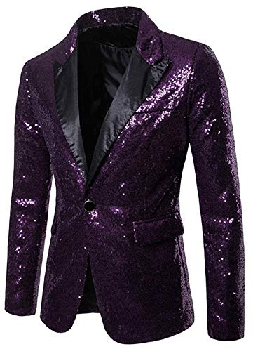 Paljetter kavaj herr slim fit elegant avslappnad kavaj herr lätt regular fit män vår sweatkavaj kavaj för vardag affärer bröllop fest