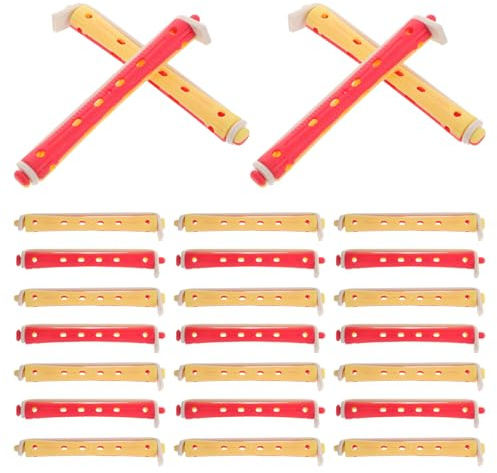 LIFKOME 24 Varillas Rizadoras de Plástico para Crear Rizos Diferentes, Herramienta para Peinado DIY en Casa, Set de 24 Piezas para Ondas Frías y Rulos Permanentes