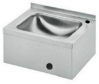 091600 Lavello lavamani inox 450x500 mm per montaggio a parete IDRAL