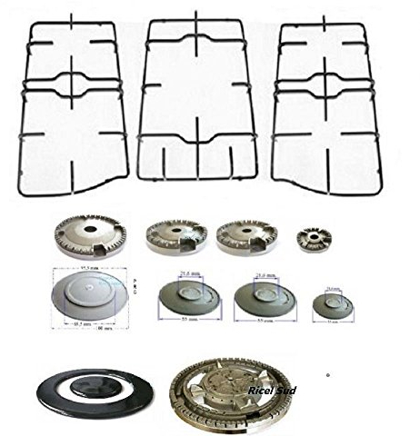 FRANKE TREND SET COMPLETO 3 GRIGLIE + 5 FORNELLI CUCINA P 1559 /* 5960/5961 + 1 X 4 B 0 * 239 + B 0242 + 1 X 4 S 0** 237 ** + 1 S 0 * 234 *