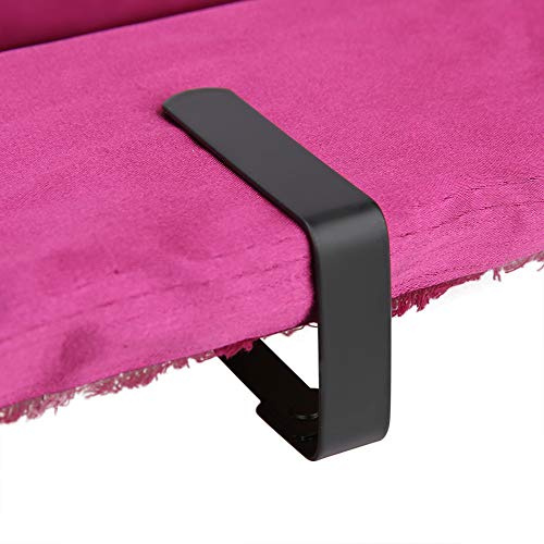 Yosoo Health Gear Tischdeckenklammern Edelstahl Anti-Rutsch, 4 Stück, Schwarz, für Picknicktisch Indoor und Outdoor