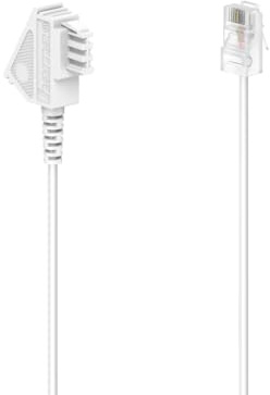 Hama Cavo DSL-Boxe, connettore TAE-F, connettore modulare 8p2c, 6 m, colore: Bianco