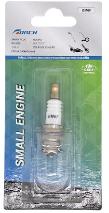 TORCH BM6F Spark Plug Repalce for Cham pion DJ8J DJ7J 847 850 Spark Plug, for NGK BM6F Spark Plug, 794-00050, 794-00055A, for HS8E, WAK145T3, for T20M-U, for MEGA-FIRE SE-J8D, for CS44TA CS45T, OEM