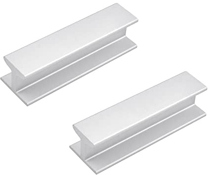 MOROBOR 80 mm selbstklebende Griffe für Schrankschubladen, 2 Stück, Aluminiumlegierung, selbstklebende Griffe (mattes Silber)