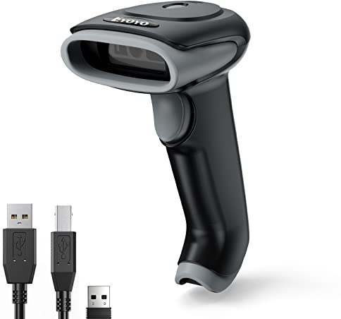 Eyoyo lettore di codici a barre wireless, 2D Bluetooth Barcode Scanner, 2.4G wireless, Bluetooth, USB cablato connessioni 3 in 1 lettore qr code reader, Batteria da 2500 mAh per Phone Tablet Laptop PC