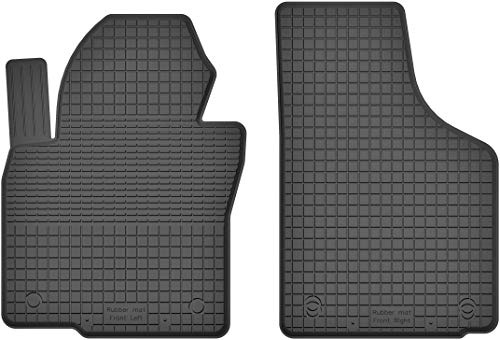 Gummimatten Vorne Gummi Fußmatten Satz für VW Volkswagen Caddy III/IV/Typ 2K (2003-2020) - 2-teilig - Hoher Rand 15 mm