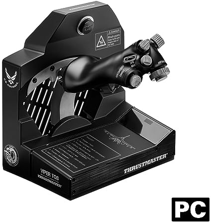 Thrustmaster Viper TQS: sistema de cuadrante de acelerador de metal, 21 botones de acción, 5 ejes, funciones icónicas de rozadura/llamarada, con licencia de la Fuerza Aérea de los Estados Unidos