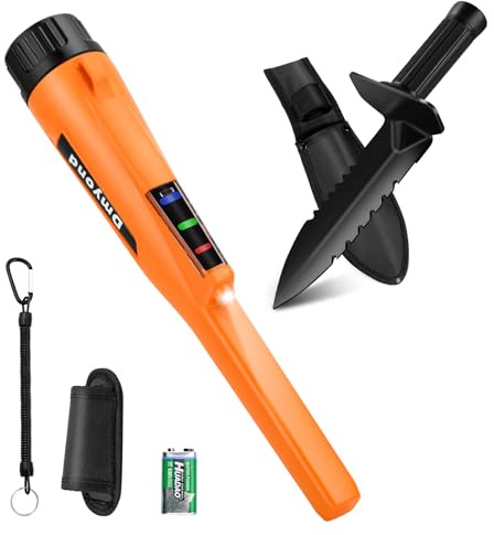 Metal Detector Pinpointer & Accessories, Waterproof Handheld Pin Pointer Wand with LED Screen, 3 Modes Metal Detecting Pinpointing Accessories