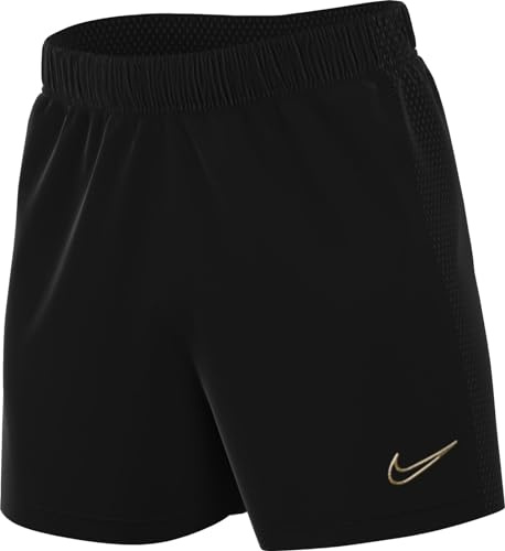 Nike, Dri-Fit Academy, Kurze Hose, Schwarz/Schwarz/Metallisches Gold, M, Mann