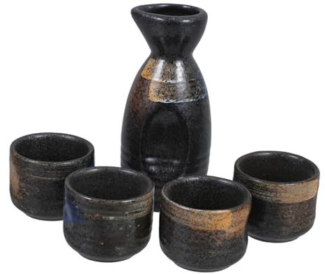 PRETYZOOM 1 Set Set Di Caraffe Per Sake Servizio Di Sake in Porcellana Bottiglia Di Sake Giapponese Bicchierino Giapponese Sake Più Caldo Bicchiere Di Vino Ceramica Tazza Da Tè in Porcellana