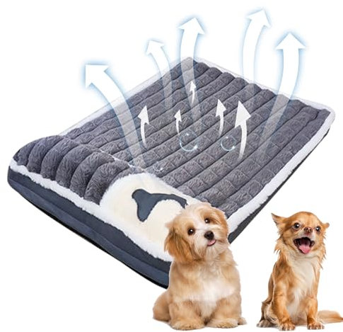 Kongou Hundekistenunterlage | Waschbare Hundebox-Matte mit Rutschfester Unterseite - Hundehüttenunterlage mit weichem Kissen für kleine Hunderassen, für Hunde, gemütliches Schlafen, einfache Wartung