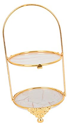 ABOOFAN Expositor De Aperitivos Y Postres Soporte para Almacenar Frutas Suministros para Fiestas Artesanías De Hierro Elegante Plato De Frutas De Uso Duradero