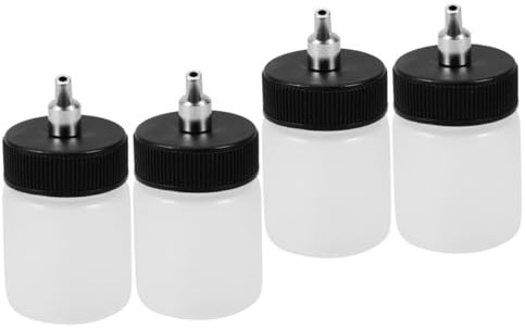 HAPINARY 4pièces Bouteaux De Peinture Réutilisables Plastique Pour Airbrush Contenants De Pigment Amovibles Pour De Peinture