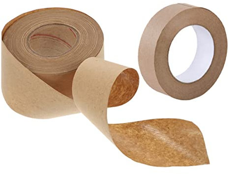 Lurrose 2rolle Papier-flachbandband Wasserdichtes Verpackungsband Haushalts-versiegelungsband Kartonband Versiegelungszubehör Beschreibbares Papier Dichtungswerkzeug Einfach Zu Bedienen Un
