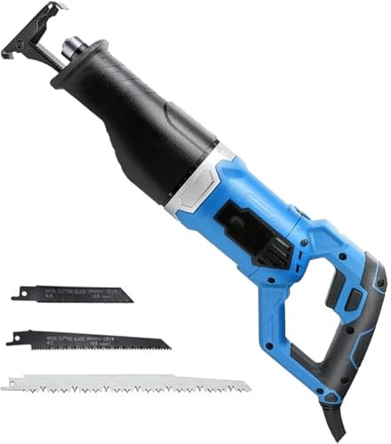 ERSINIAN Sierra de Huesos eléctrica Profesional, Hoja de Sierra de Carnicero con 4 Hojas de Sierra recíproca, para Cortar Huesos Duros, plástico, Metal, Madera (tamaño: 1050 W)