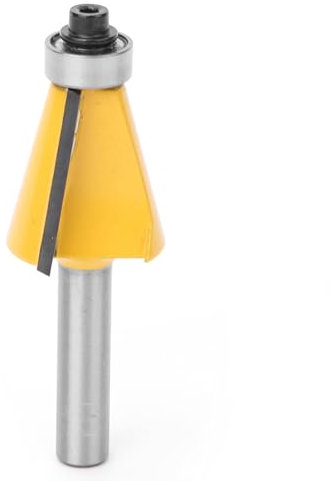 8-mm-Fasenfräser, Fasenfräser, Fräser, Hartmetallbestückter Fasenfräser mit Schaft, Holzbearbeitungsfräser, Trimmen von Holzlinien, Fräser (15°)