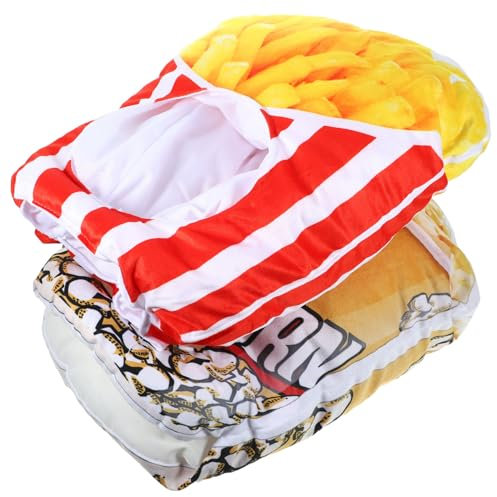 TOPBATHY Gorros De Fotos De 2 Unidades Accesorio De Palomitas y Papas Fritas Divertido y Cómodo
