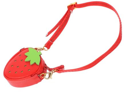 SHINEOFI Bolso Bandolera De Muñeca Kawaii Bolso De Mano Fresas para Mujer De Fresa para Niña Mini De Muñeca De Moda para De