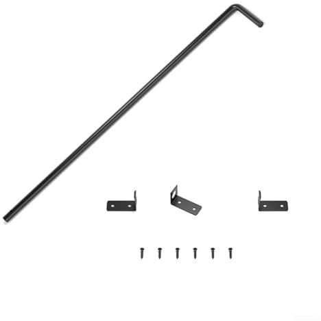 Barra di caduta per porta in metallo resistente, soluzione efficace per sicurezza e stabilità in vari ambienti (18 pollici)