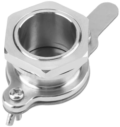 Nicear Stainless Steel Honey Gate Valve for Extractor & Bottling Equipment, Heavy-Duty Beekeeping Tool with Mounting Screws, Compatible with Honey Strainer