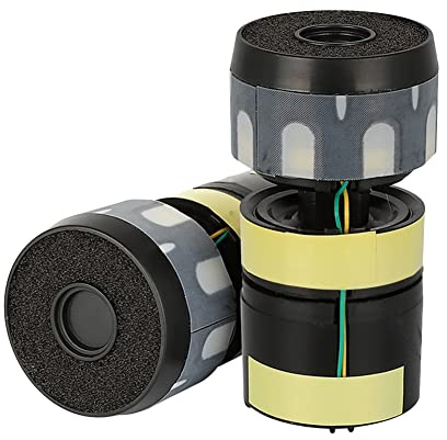 Lonrtesw Capsula del Nucleo del Microfono Dinamico da 2 Pezzi Nera per la Sostituzione della Capsula del Microfono Wireless BETA58