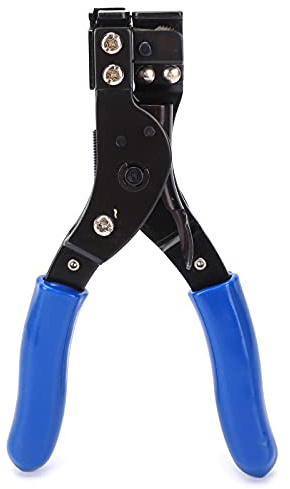 HT - 2081 Pinza per fascette in nylon, Strumento di fissaggio in acciaio ad alto tenore di carbonio, Pinza per rilegatura e taglio 2 in 1 per cavi da 2,4~9 mm, Pinza per fascette