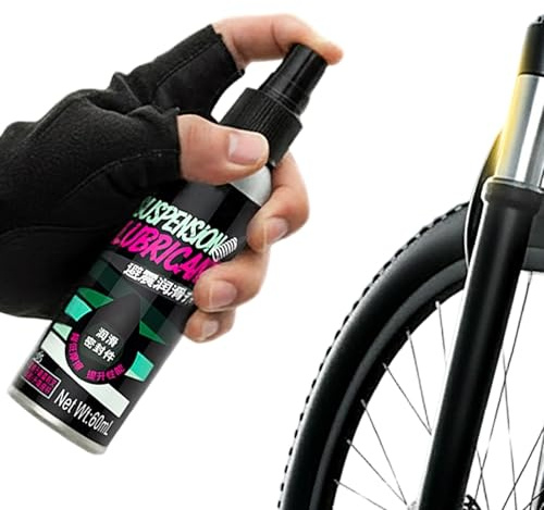 Lubrifiant chaîne | Spray d'huile de protection de qualité supérieure de 60 ml, lubrifiant pour suspension de vélo, produit d'entretien à faible bruit | Vélo Moto Scooter Tour Service extérieur