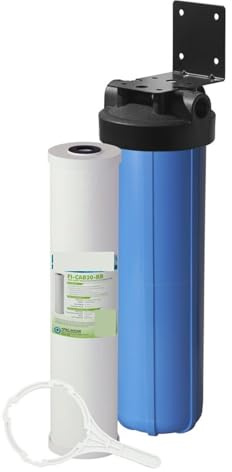Filtre à eau, Système de filtration d'eau en 1 étape for toute la maison, carbone haute capacité for tout usage