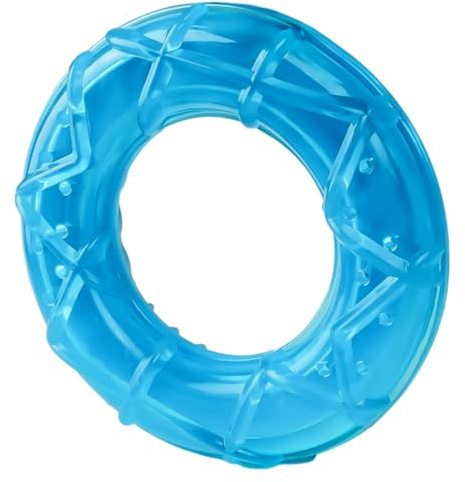 BESTOMZ Freezable Puppy Teething Ring Dog Chew Small Ice Pack Cooling for Summer Pet Training and Dental Care