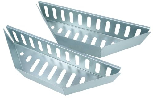 vhbw 2X Panier à Charbon Remplacement pour Weber 7403 pour Grill sphérique | 38,5 x 11,8 x 7,5 cm, acier inox
