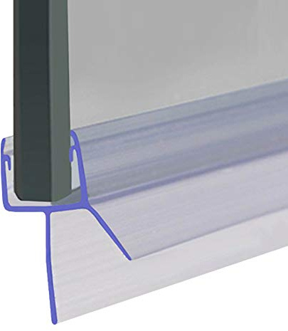 Shower Seal for Screens, Doors or Panels | Fits 4, 5 or 6mm Glass | Straight Fin Shape | Seals Gaps of Up to 23mm | 80cm, 90cm, 140cm or 2m Long | SEAL007 (200cm)