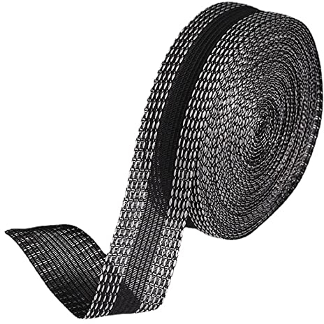 EACHPT Saumband zum Aufbügeln Waschfest 10 M,Kleidung AufbüGeln Klebeband Saumband Einfach und bequem zu bedienen, Starke Haftkraft, für Hosen, Kleidung, Stoffe (Schwarz, 2,4cm Breit)