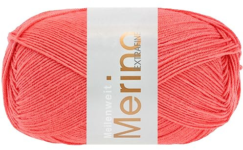LANA GROSSA Meilenweit 100 Merino extrafine | Hochwertiges Sockengarn, waschmaschinenfest | Handstrickgarn aus 75% Schurwolle & 25% Polyamid | 100g Wolle, Stricken & Häkeln | 420m Garn FB2425