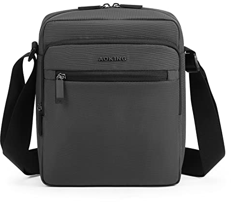 UBORSE Umhängetaschen Herren Herrentasche zum Umhängen Schultertasche Lässig Umhängebeutel Männertasche Crossbody Bag für Arbeit Freizeit Urlaub Alltagsleben